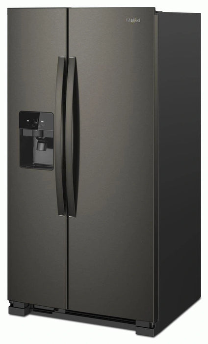 Whirlpool� 24.6 Cu. Ft. Fingerprint Resistant Black Stainless Side-by-Side Refrigerator