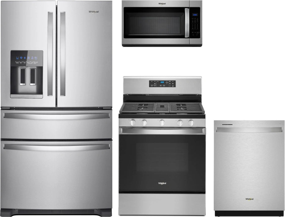 Whirlpool� 4 Piece Kitchen Package-Stainless Steel