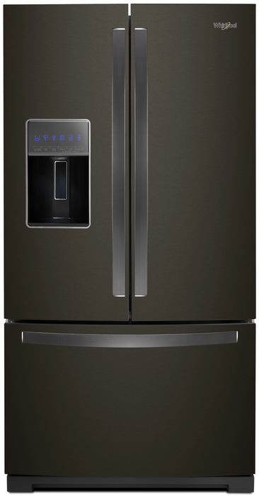 Whirlpool� 26.8 Cu. Ft. Black Stainless Steel French Door Refrigerator