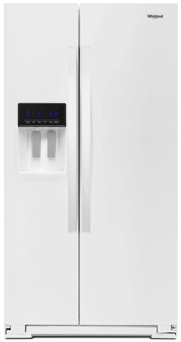 Whirlpool� 20.6 Cu. Ft. White Counter Depth Side-By-Side Refrigerator