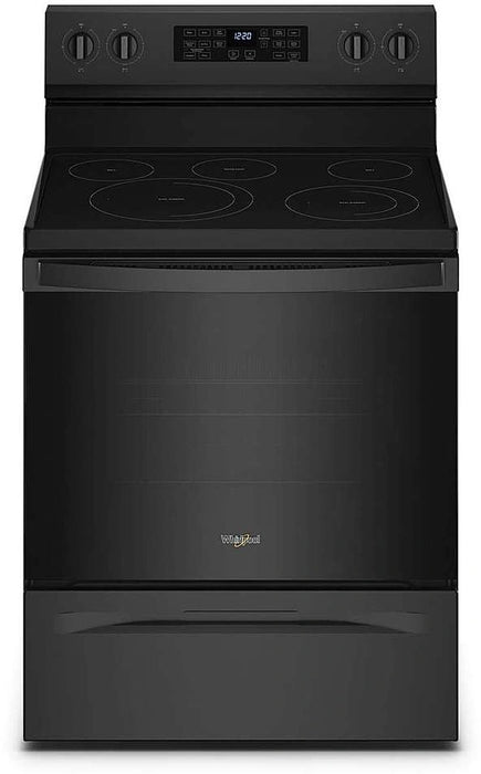 Whirlpool� 30" Black Freestanding Electric Range with 5-in-1 Air Fry Oven