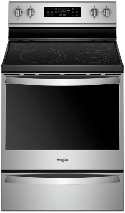Whirlpool� 30" Fingerprint Resistant Stainless Steel Freestanding Electric Range