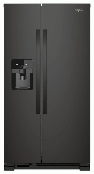 Whirlpool� 21.4 Cu. Ft. Black Side-by-Side Refrigerator
