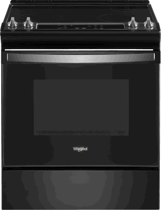 Whirlpool� 30" Black Stainless Freestanding Electric Range