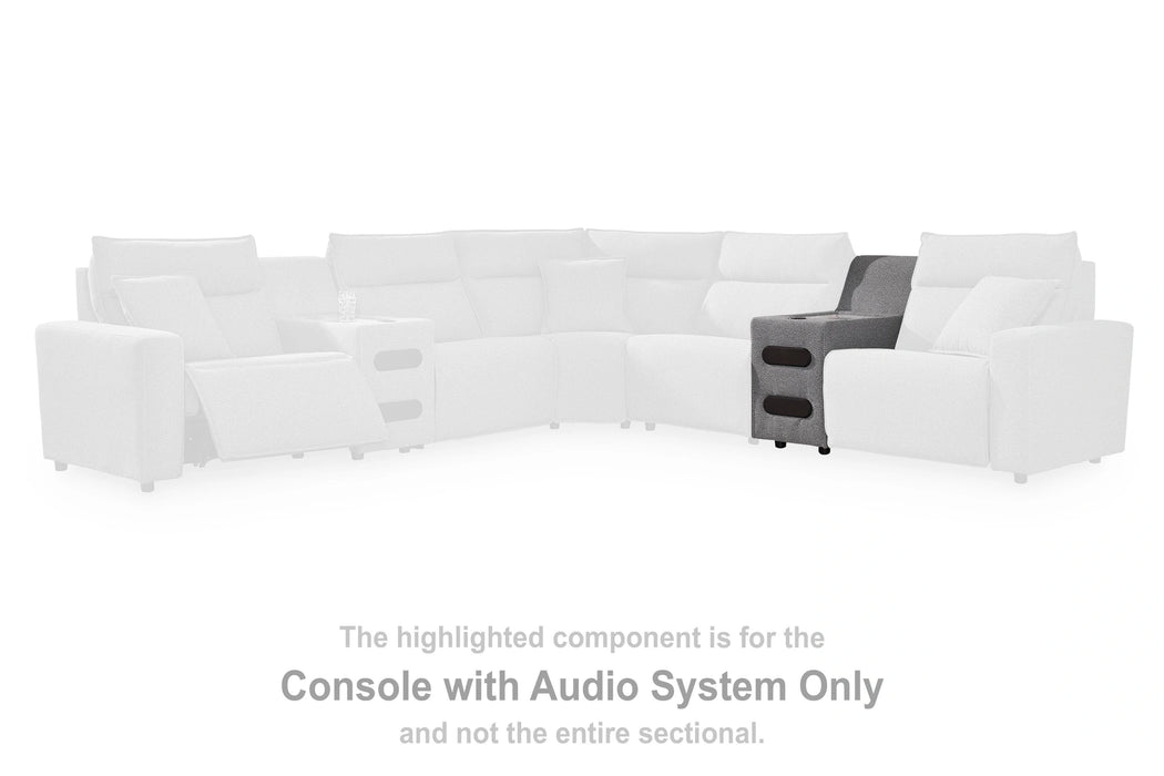 Modmax II Power Reclining Sectional with Audio Console