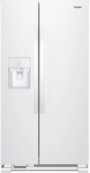 Whirlpool� 21.4 Cu. Ft. White Side-by-Side Refrigerator