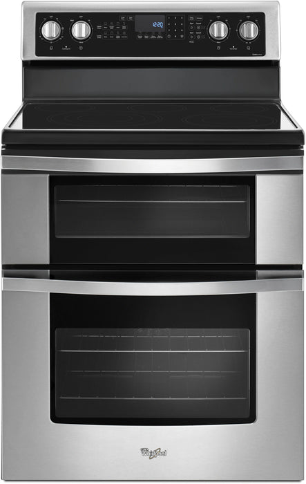 Whirlpool� 30" Stainless Steel Free Standing Double Oven Electric Range