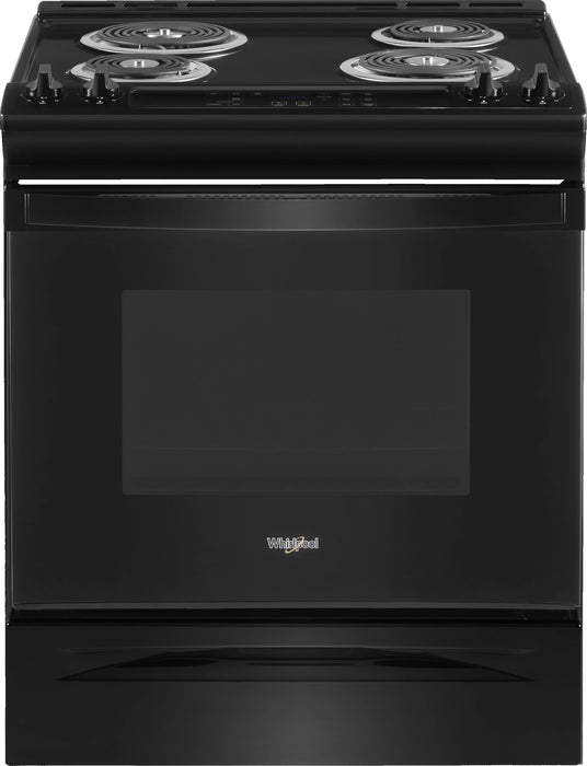 Whirlpool� 30" Black Freestanding Electric Range