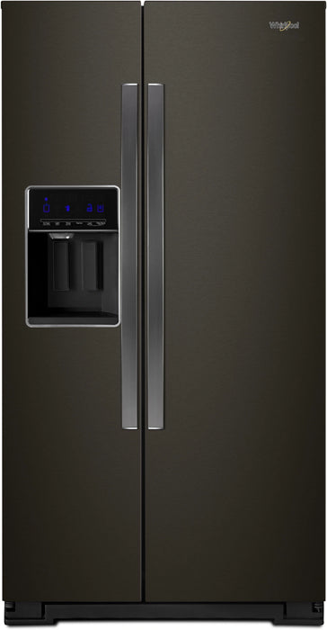 Whirlpool� 20.6 Cu. Ft. Fingerprint Resistant Black Stainless Counter Depth Side-By-Side Refrigerator