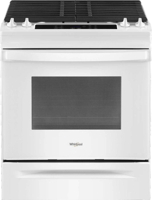 Whirlpool� 30" White Freestanding Gas Range