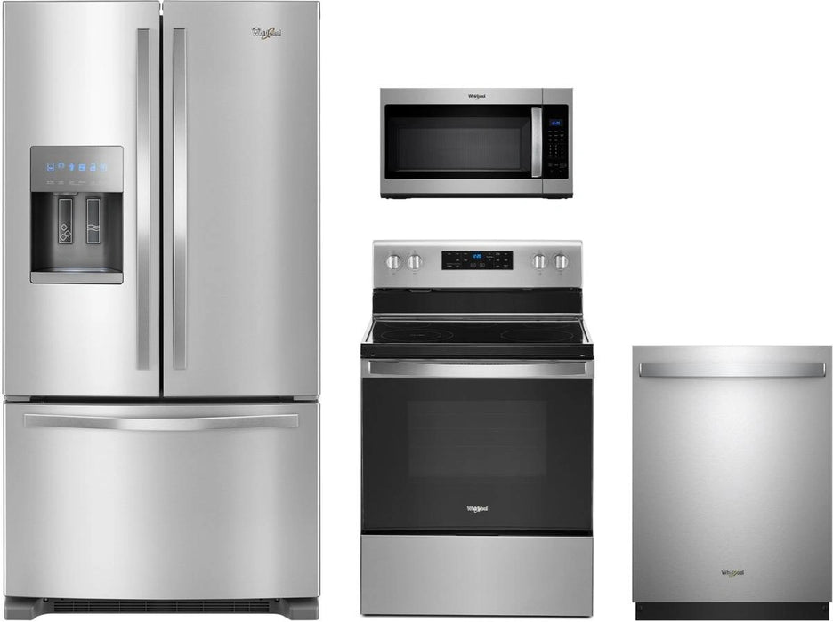 Whirlpool� 4 Piece Fingerprint Resistant Stainless Steel Kitchen Package