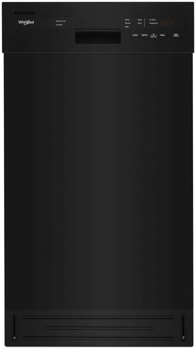 Whirlpool� 18" Black Built In Dishwasher