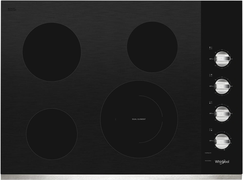 Whirlpool� 30" Stainless Steel Electric Cooktop