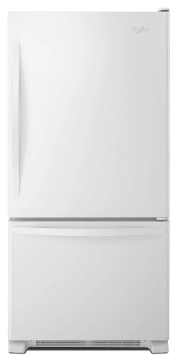 Whirlpool� 18.5 Cu. Ft. White Bottom Freezer Refrigerator