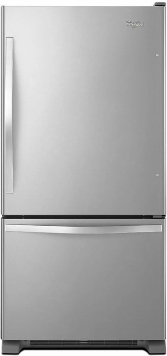Whirlpool� Gold� 22.1 Cu. Ft. Stainless Steel Bottom Freezer Refrigerator