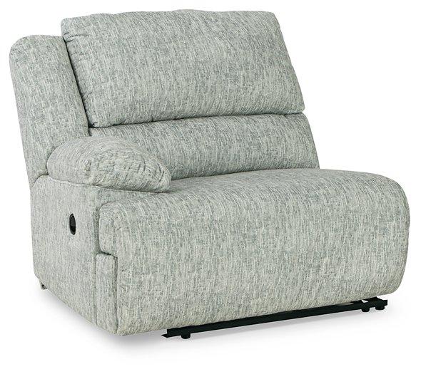 McClelland Reclining Sectional Loveseat with Console