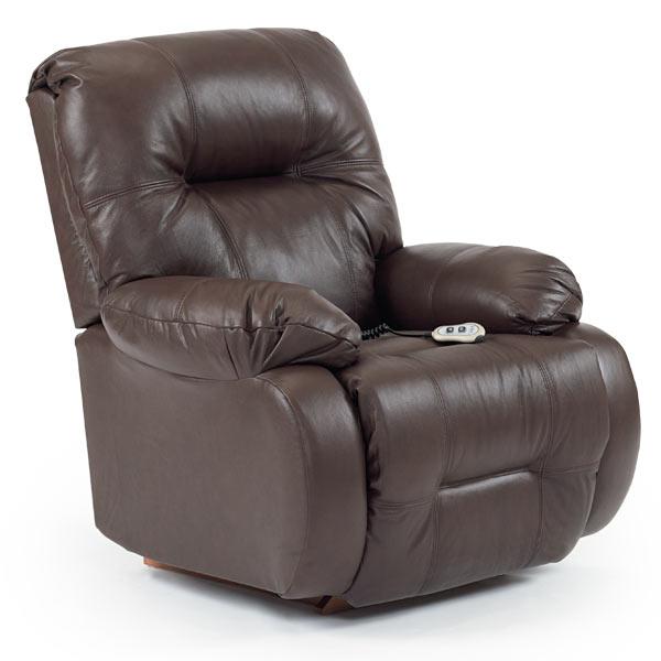 BRINLEY LEATHER SWIVEL GLIDER RECLINER- 8MW85LV