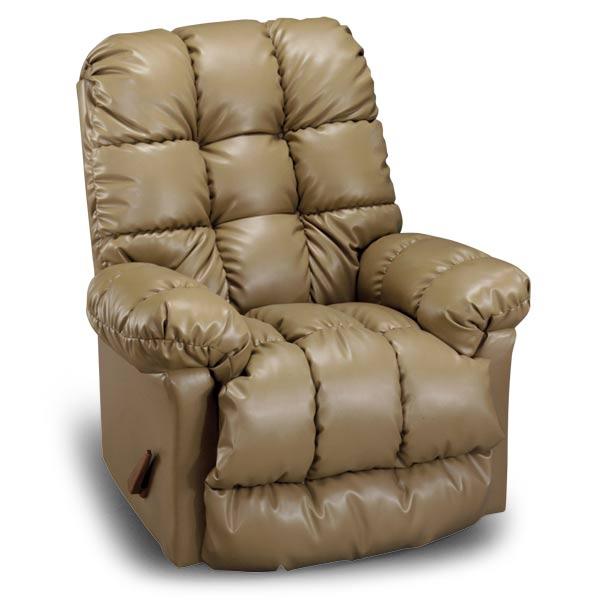 BROSMER LEATHER SPACE SAVER RECLINER- 9MW84-1LV