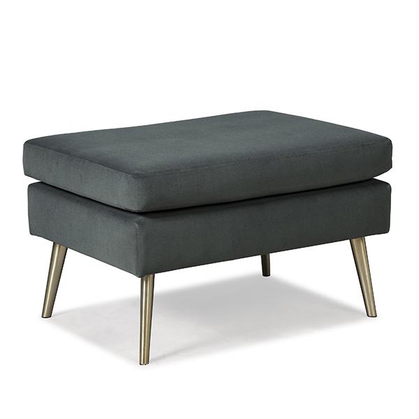 F10 LEATHER OTTOMAN- F10BGLU