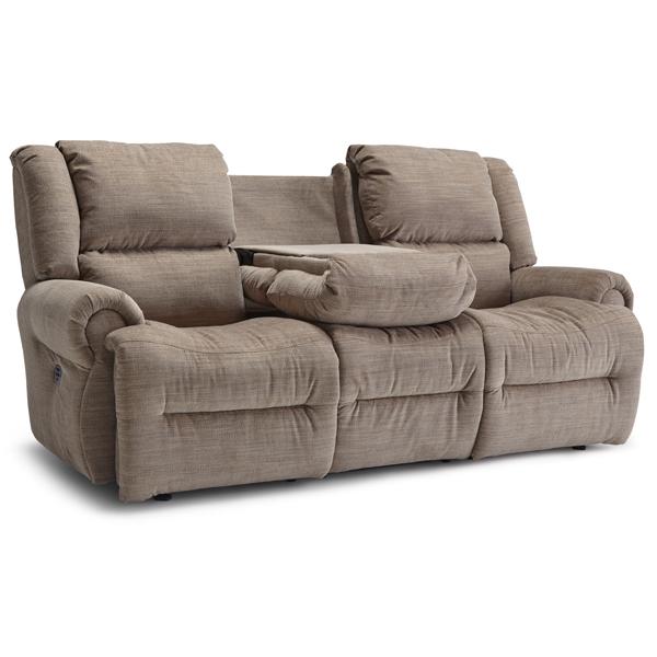 GENET COLLECTION LEATHER POWER RECLINING SOFA W/ FOLD DOWN TABLE- S960CZ4