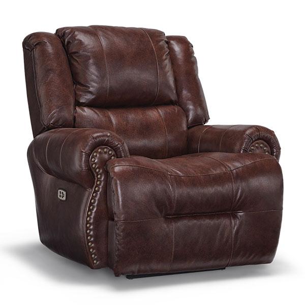 GENET LEATHER SPACE SAVER RECLINER- 9N64LU