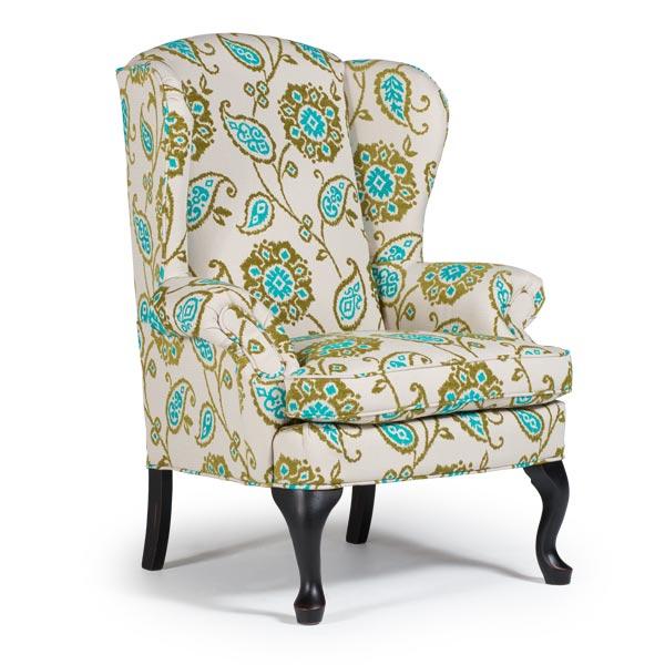 SYLVIA QUEEN ANNE WING CHAIR- 0710DC