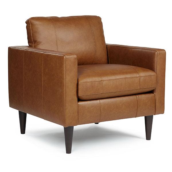 TRAFTON LEATHER CLUB CHAIR- C10BGLU