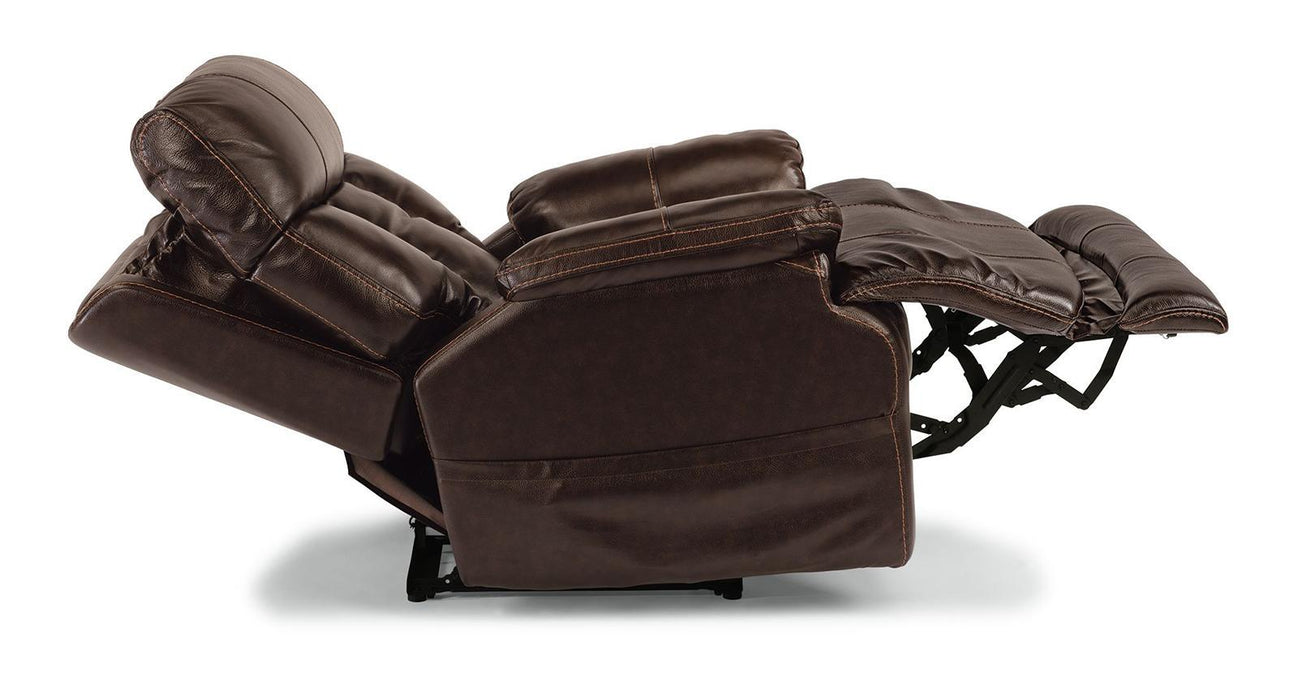 Flexsteel Clive Power Recliner with Power Headrest and Lumbar