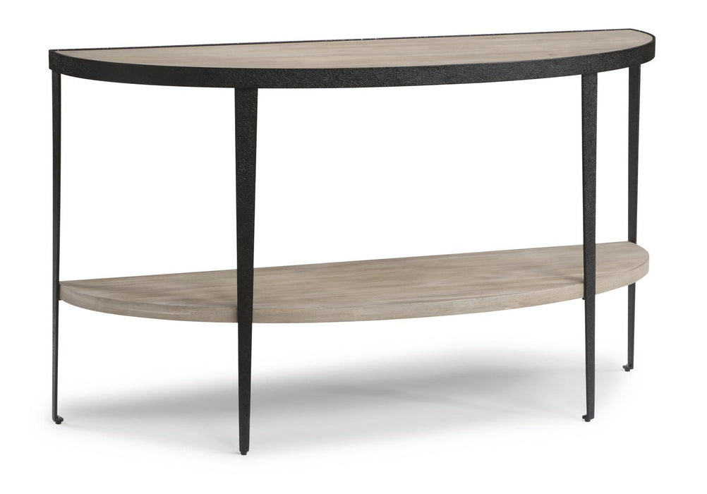 Flexsteel Compass Sofa Table in Gray/Black