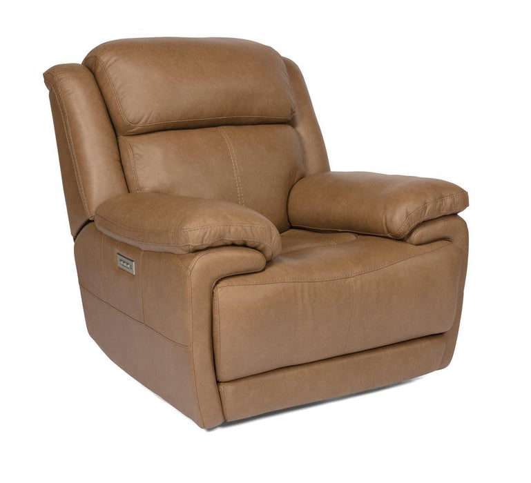 Flexsteel Latitudes Elijah Leather Power Recliner w/Power Headrest