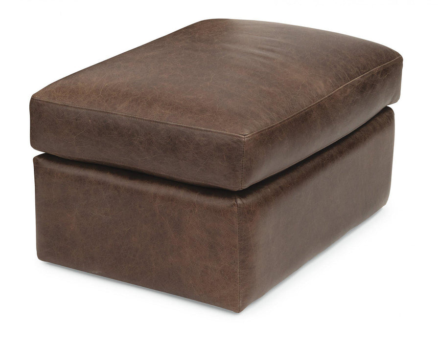 Flexsteel Latitudes Hawkins Leather Ottoman