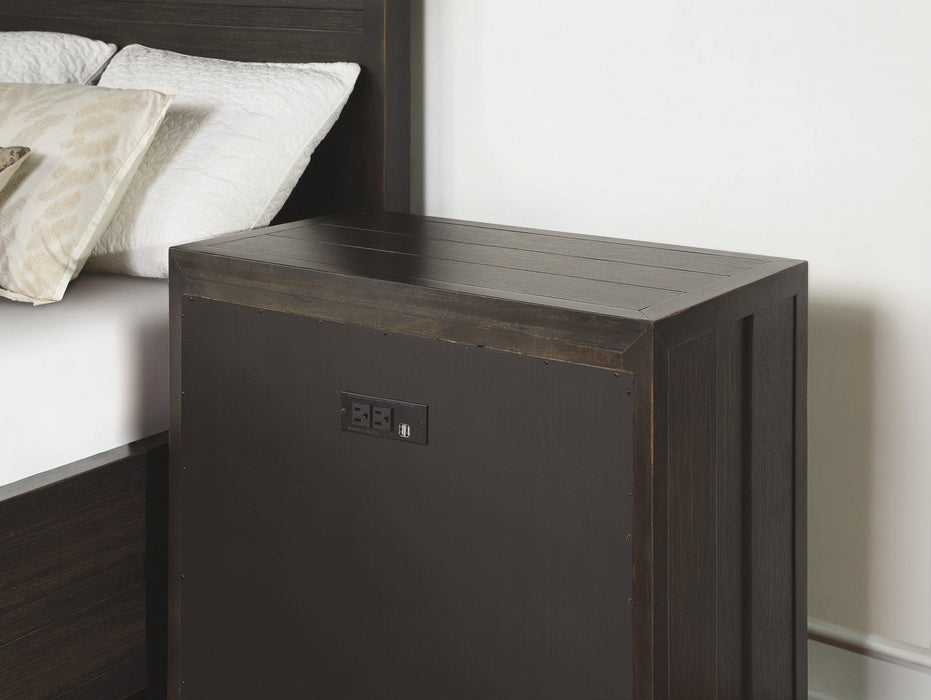 Flexsteel Wynwood Cologne Night Stand in Dark Brown