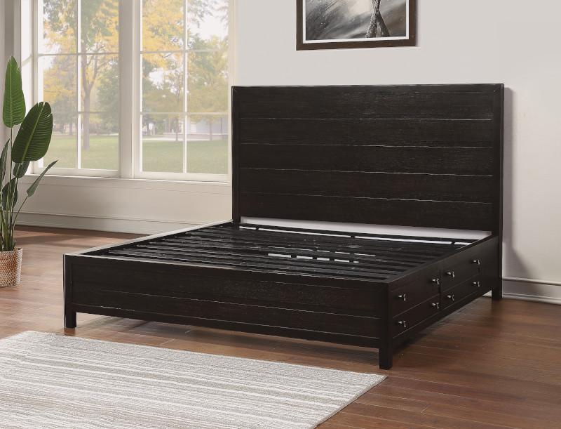 Flexsteel Wynwood Cologne Queen Storage Bed in Dark Brown