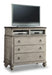 Flexsteel Wynwood Plymouth Media Chest in Whitewash Wood image