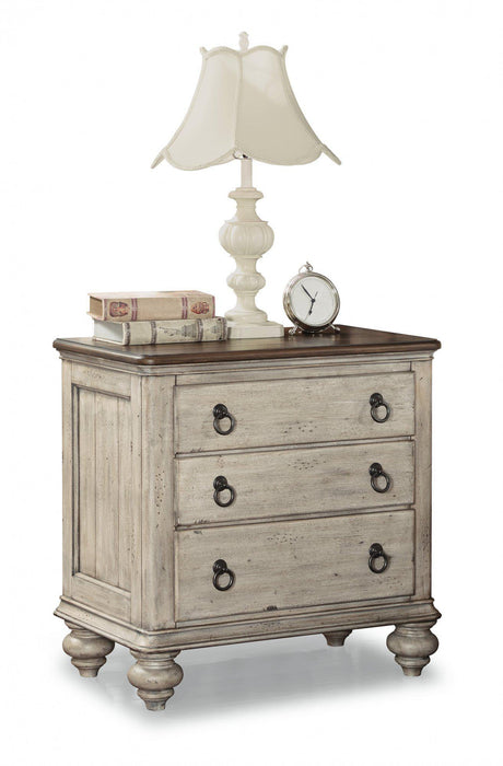 Flexsteel Wynwood Plymouth Night Stand in Whitewash Wood image