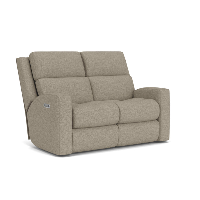 Score 2805-60L Power Reclining Loveseat with Power Headrests & Lumbar