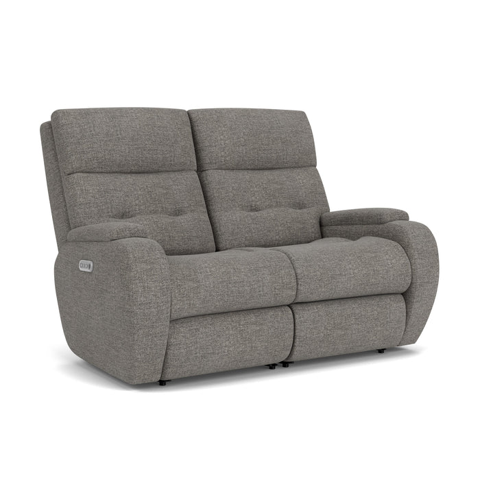 Strait 2906-60H Power Reclining Loveseat with Power Headrests