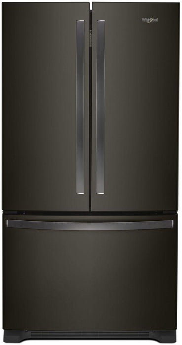 Whirlpool� 25.2 Cu. Ft. Fingerprint Resistant Black Stainless French Door Refrigerator image