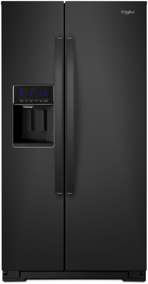 Whirlpool� 28.5 Cu. Ft. Black Side-by-Side Refrigerator image