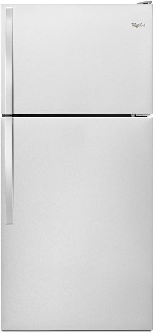 Whirlpool� 18.2 Cu. Ft. Monochromatic Stainless Steel Top Freezer Refrigerator image