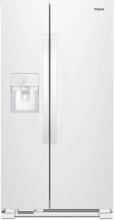 Whirlpool� 24.6 Cu. Ft. White Side-by-Side Refrigerator image