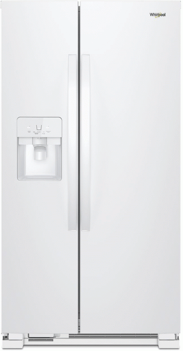 Whirlpool� 24.6 Cu. Ft. White Side-by-Side Refrigerator