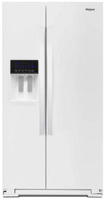 Whirlpool� 20.6 Cu. Ft. White Counter Depth Side-By-Side Refrigerator image