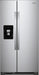 Whirlpool� 24.6 Cu. Ft. Monochromatic Stainless Steel Side-By-Side Refrigerator image