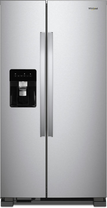 Whirlpool� 24.6 Cu. Ft. Monochromatic Stainless Steel Side-By-Side Refrigerator