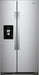 Whirlpool� 24.5 Cu. Ft. Monochromatic Stainless Steel Side-By-Side Refrigerator image