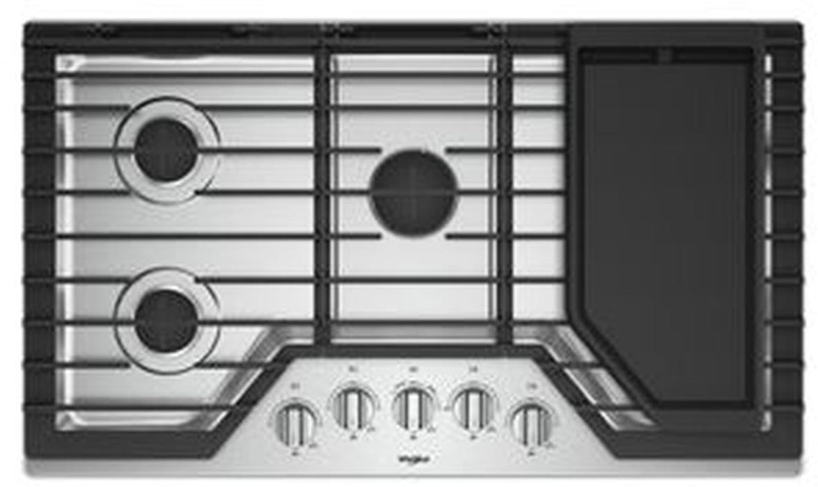 Whirlpool� 36" Stainless Steel Gas Cooktop image
