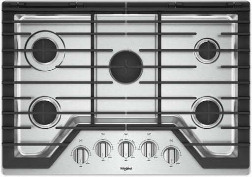 Whirlpool� 30" Stainless Steel Gas Cooktop image