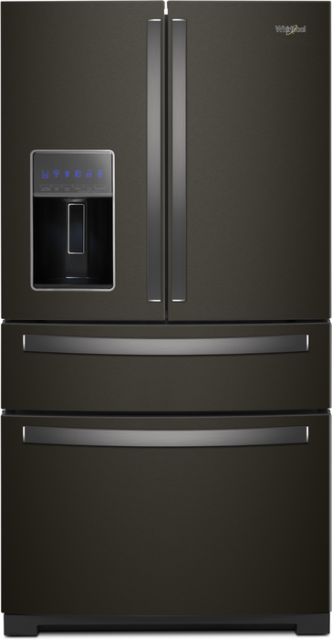 Whirlpool� 26.2 Cu. Ft. Fingerprint Resistant Black Stainless Steel French Door Refrigerator image