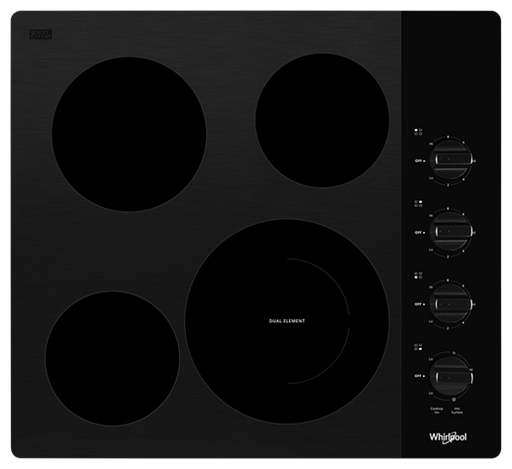 Whirlpool� 24" Black Electric Cooktop image
